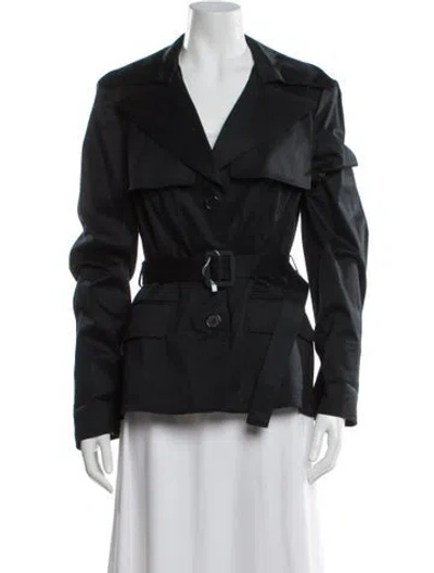 Pre-owned Saks Fifth Avenue Utility Jacket In Gray