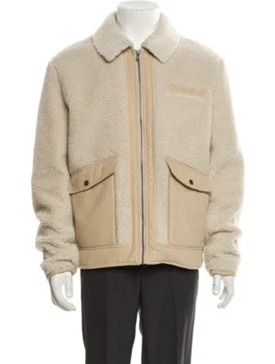 Pre-owned Saks Fifth Avenue Utility Jacket In Neutral
