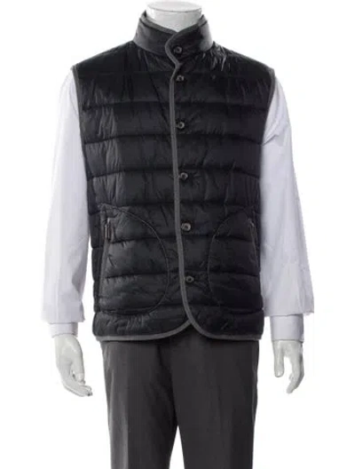 Pre-owned Saks Fifth Avenue Vest In Blue