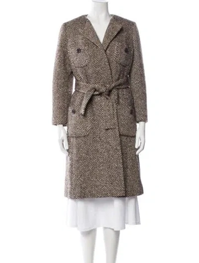 Pre-owned Saks Fifth Avenue Vintage 1970's Coat In Brown