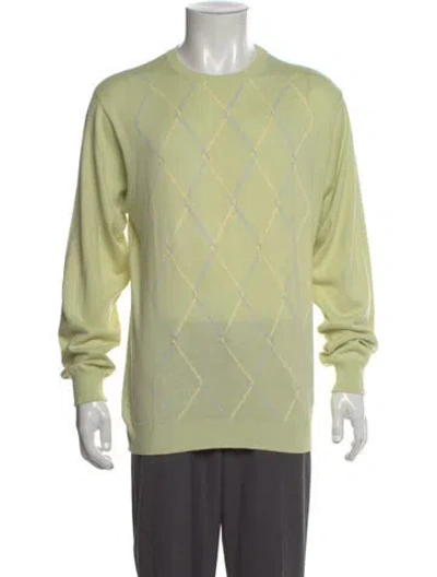 Pre-owned Saks Fifth Avenue Vintage Crew Neck Pullover In Green