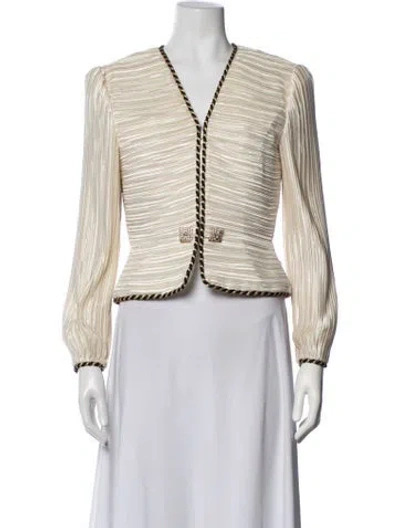 Pre-owned Saks Fifth Avenue Vintage Jacket In Neutrals