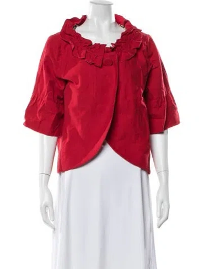 Pre-owned Saks Fifth Avenue Vintage Jacket In Red