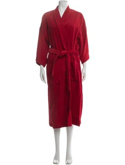 Pre-owned Saks Fifth Avenue Vintage Late 1980's - Early 1990's Robe In Red