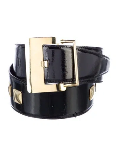Pre-owned Saks Fifth Avenue Vintage Late 1980's - Early 1990's Waist Belt In Black