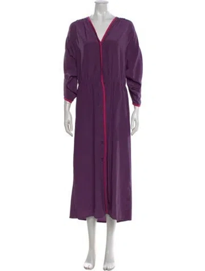 Pre-owned Saks Fifth Avenue Vintage Long Dress In Purple