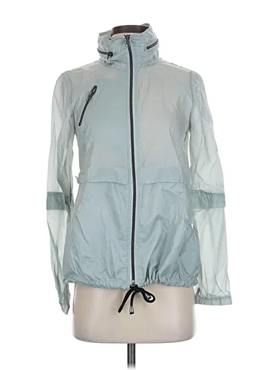 Pre-owned Saks Fifth Avenue Windbreaker Jacket In Blue