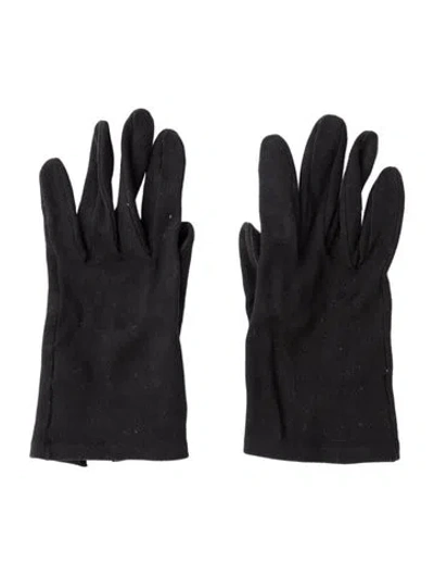 Pre-owned Saks Fifth Avenue Winter Gloves In Black