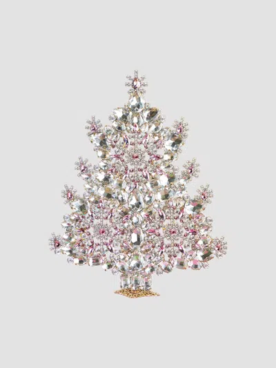 Saks Fifth Avenue Winter Wonderland Crystal Christmas Tree Decoration In Pink