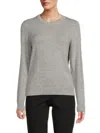 Saks Fifth Avenue Women's 100% Cashmere Crewneck Sweater In Gray