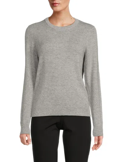 Saks Fifth Avenue Women's 100% Cashmere Crewneck Sweater In Gray