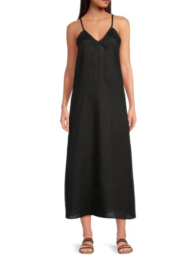 Saks Fifth Avenue Women's 100% Linen A-line Maxi Dress