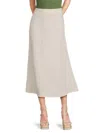 Saks Fifth Avenue Women's 100% Linen A-line Midi-skirt In Neutral