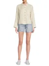 Saks Fifth Avenue Women's 100% Linen Boxy Shirt