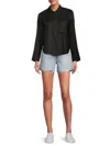 Saks Fifth Avenue Women's 100% Linen Boxy Shirt