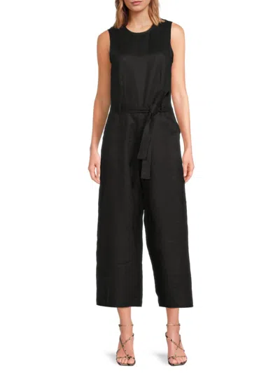 Saks Fifth Avenue Women's 100% Linen Cropped Jumpsuit