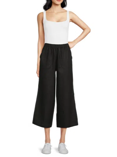 Saks Fifth Avenue Women's 100% Linen Cropped Relaxed-fit Pants