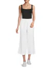 Saks Fifth Avenue Women's 100% Linen Cropped Relaxed-fit Pants