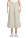 Saks Fifth Avenue Women's 100% Linen Cropped Relaxed-fit Pants