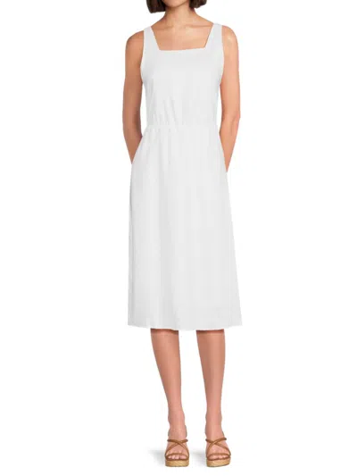 Saks Fifth Avenue Women's 100% Linen Midi-dress