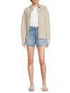 Saks Fifth Avenue Women's 100% Linen Oversized Shirt In Sand