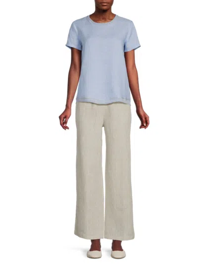 Saks Fifth Avenue Women's 100% Linen Relaxed Fit Pants