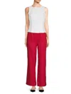 Saks Fifth Avenue Women's 100% Linen Relaxed Fit Pants