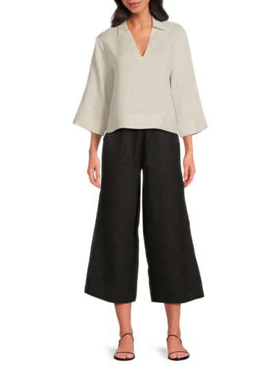Saks Fifth Avenue Women's 100% Linen Relaxed-fit Shirt