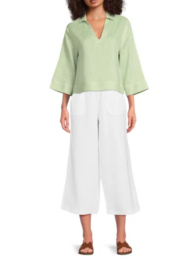 Saks Fifth Avenue Women's 100% Linen Relaxed-fit Shirt