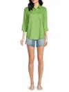 Saks Fifth Avenue Women's 100% Linen Relaxed-fit Shirt In Cypress