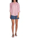 Saks Fifth Avenue Women's 100% Linen Relaxed-fit Shirt In Mauve Rose