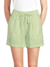 Saks Fifth Avenue Women's Striped 100% Linen Relaxed-fit Shorts
