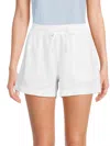 Saks Fifth Avenue Women's Striped 100% Linen Relaxed-fit Shorts