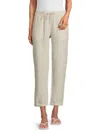 Saks Fifth Avenue Women's 100% Linen Straight Leg Pants