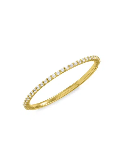 Saks Fifth Avenue Women's 14k Gold & 0.1 Tcw Diamond Band Ring In Yellow Gold