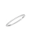 Saks Fifth Avenue Women's 14k Gold & 0.25 Tcw Diamond Band Ring In White