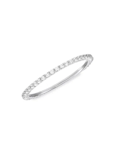 Saks Fifth Avenue Women's 14k Gold & 0.25 Tcw Diamond Band Ring In White