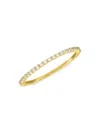 Saks Fifth Avenue Women's 14k Gold & 0.25 Tcw Diamond Band Ring In Yellow