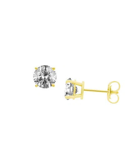 Saks Fifth Avenue Women's 14k Gold & 0.5 Tcw Diamond Stud Earrings In Yellow Gold