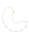 Saks Fifth Avenue Women's 14k Gold & 0.75 Tcw Diamond Station Paperclip Necklace In Yellow Gold