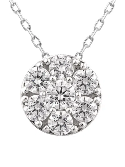 Saks Fifth Avenue Women's 14k Gold & 0.75 Tcw Lab Grown Diamond Round Pendant In Metallic