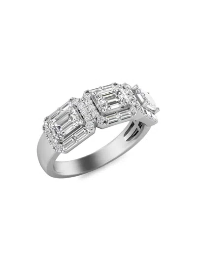 Saks Fifth Avenue Women's 14k Gold & 1.5 Tcw Lab Grown Diamond Anniversary Band Ring In Metallic