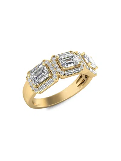 Saks Fifth Avenue Women's 14k Gold & 1.5 Tcw Lab Grown Diamond Anniversary Band Ring In Yellow Gold