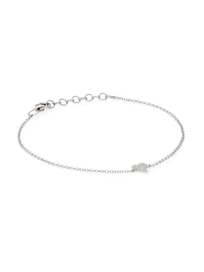 Saks Fifth Avenue Women's 14k Gold & Diamond Heart Charm Bracelet