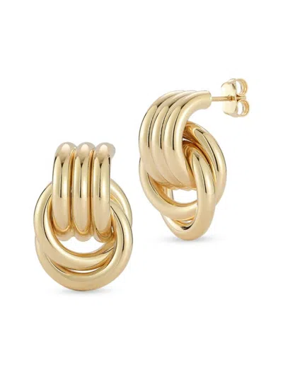 Saks Fifth Avenue Women's 14k Gold Bold Chunky Link Earrings