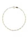 Saks Fifth Avenue Women's 14k Gold Cylinder Link Bracelet/7.25"