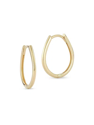 Saks Fifth Avenue Women's 14k Gold Pear-shaped Huggie Hoop Earrings