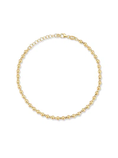 Saks Fifth Avenue Women's 14k Gold Polished & Diamond-cut Ball Bracelet