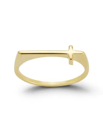 Saks Fifth Avenue Women's 14k Gold Sideways Cross Ring