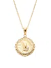 SAKS FIFTH AVENUE WOMEN'S 14K GOLDPLATED STERLING SILVER & 0.085 TCW DIAMOND PENDANT NECKLACE